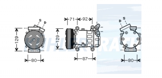 Kompressor passend fr Nissan/Renault