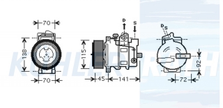 Kompressor passend fr Mercedes-Benz