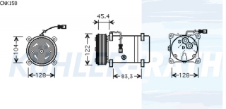 Kompressor passend fr Citroen/Peugeot