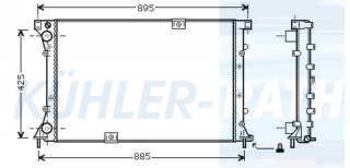 Wasserkhler passend fr Nissan/Opel/Renault