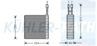 Verdampfer passend fr Jeep