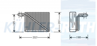 Verdampfer passend fr Audi/VW