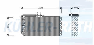 Verdampfer passend fr Porsche