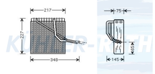 Verdampfer passend fr Seat