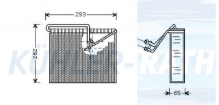 Verdampfer passend fr Opel