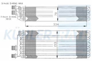 Verdampfer passend fr Opel