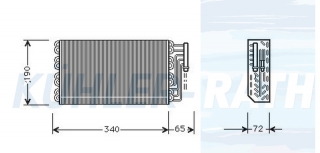 Verdampfer passend fr Opel