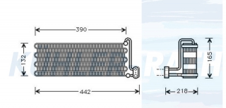 Verdampfer passend fr Opel