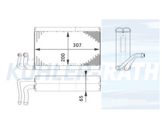 Verdampfer passend fr BMW