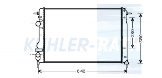 Wasserkhler passend fr Renault