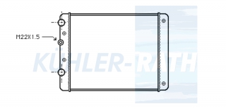 Wasserkhler passend fr Seat/VW