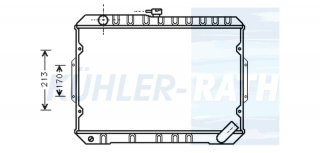 Wasserkhler passend fr Mitsubishi