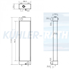 Wasserkhler passend fr Komatsu