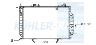 Wasserkhler passend fr Mercedes-Benz