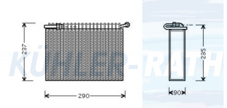 Verdampfer passend fr Lancia