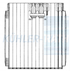 Verdampfer passend fr Iveco