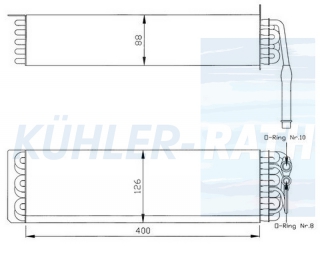 Verdampfer passend fr Ford