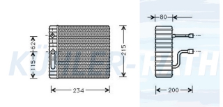 Verdampfer passend fr Ford