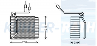 Verdampfer passend fr Ford