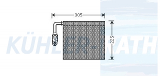 Verdampfer passend fr Ford