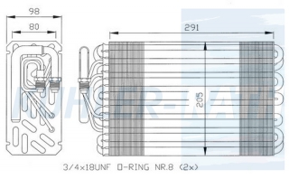 Verdampfer passend fr Citroen