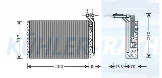 Verdampfer passend fr Citroen