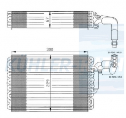 Verdampfer passend fr Mercedes-Benz