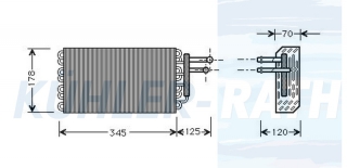 Verdampfer passend fr Mercedes