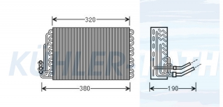 Verdampfer passend fr Mercedes