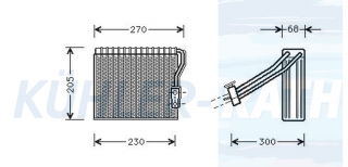 Verdampfer passend fr Mercedes
