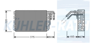 Verdampfer passend fr Mercedes-Benz