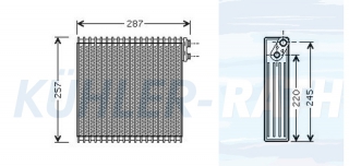 Verdampfer passend fr Toyota