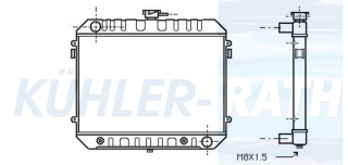 Wasserkhler passend fr Opel