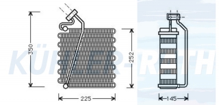 Verdampfer passend fr Chrysler