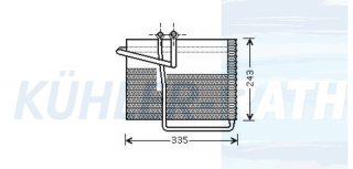 Verdampfer passend fr Chrysler