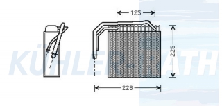 Verdampfer passend fr Chrysler