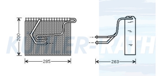 Verdampfer passend fr Renault