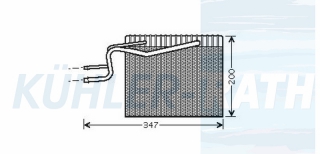 Verdampfer passend fr Renault