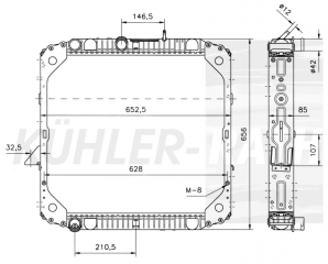 Wasserkhler passend fr Mercedes-Benz