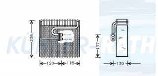 Verdampfer passend fr Daewoo