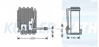 Verdampfer passend fr Hyundai