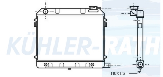 Wasserkhler passend fr Opel