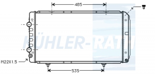 Wasserkhler passend fr Peugeot