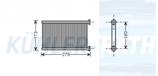 Heizkhler passend fr BMW