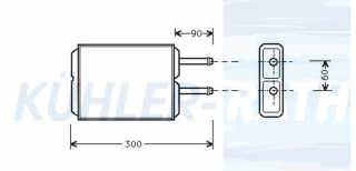 Heizkhler passend fr Mazda