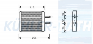 Heizkhler passend fr Kia