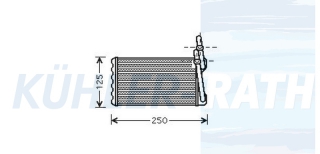 Heizkhler passend fr Honda
