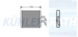 Heizkhler passend fr Kia