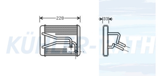 Heizkhler passend fr Kia