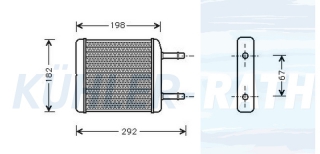 Heizkhler passend fr Chevrolet/Daewoo